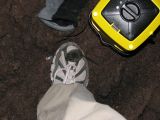 Day 2 - Ape Cave - cave mouse explores my shoe Day 2 - Ape Cave - cave mouse explores my shoe